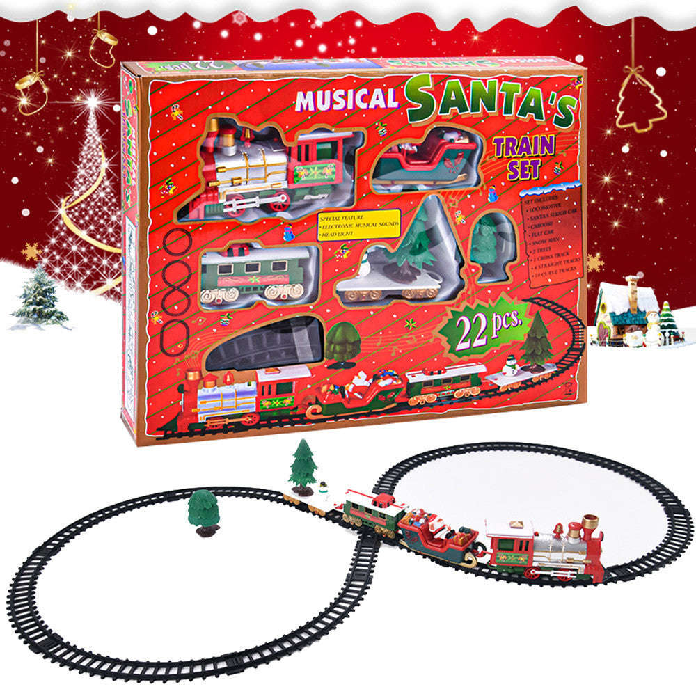 Toy Train Set with Lights and Sounds
