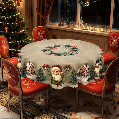 Christmas Round Tablecloth