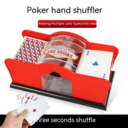 Card Hand Shuffler Easy Hand Cranked Casino Card Shuffling Machine For Blackjack Poker Texas