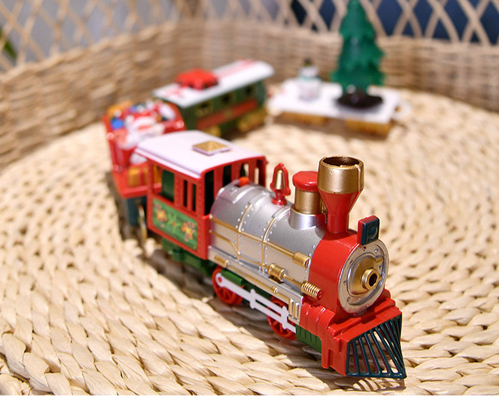 Toy Train Set with Lights and Sounds