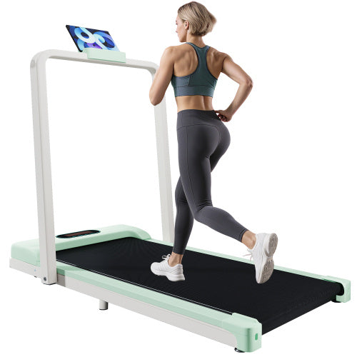 Folding Treadmill For Home Office Use,Under Desk Treadmill,1-6KM H, Portable Walking Running Machine With Bluetooth Speaker, Remote Control, LCD Display, Phone Holder.