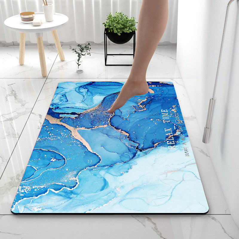 Anti-Slip Mat Super Absorbent Bathroom Floor Mat Diatom Mud Suitable For Kitchen Toilet