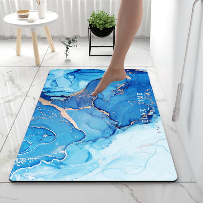 Anti-Slip Mat Super Absorbent Bathroom Floor Mat Diatom Mud Suitable For Kitchen Toilet