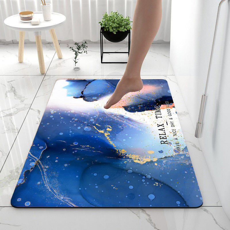 Anti-Slip Mat Super Absorbent Bathroom Floor Mat Diatom Mud Suitable For Kitchen Toilet