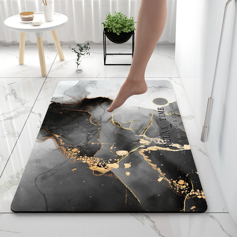 Anti-Slip Mat Super Absorbent Bathroom Floor Mat Diatom Mud Suitable For Kitchen Toilet