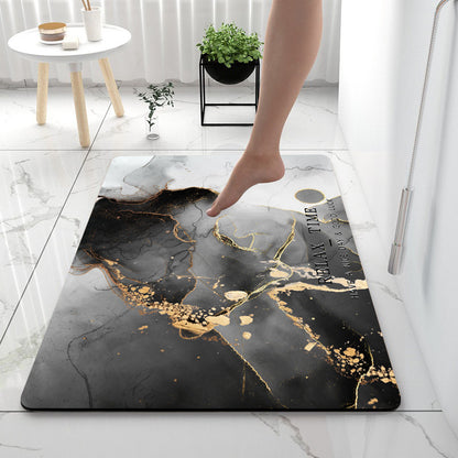 Anti-Slip Mat Super Absorbent Bathroom Floor Mat Diatom Mud Suitable For Kitchen Toilet