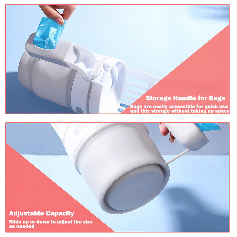 Cat Litter Shovel Scoop With Refill Bags Large Cat Litter Box Self Cleaning Cat Waste Bin System Pet Supplies Pet Products