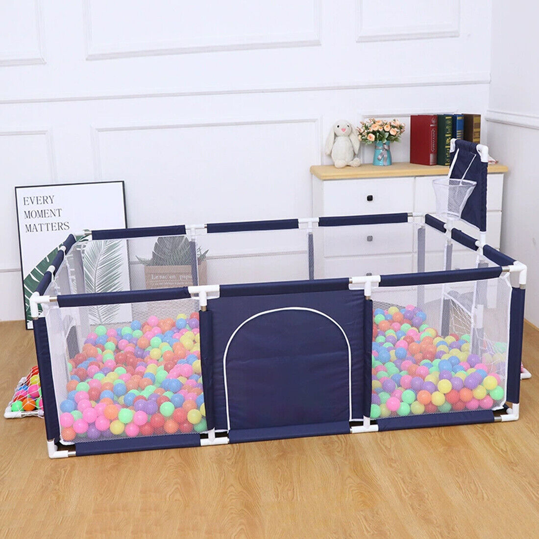 Large Baby Playpen Children Toddler Kids Indoor Play Pen   Balls Pool Basket