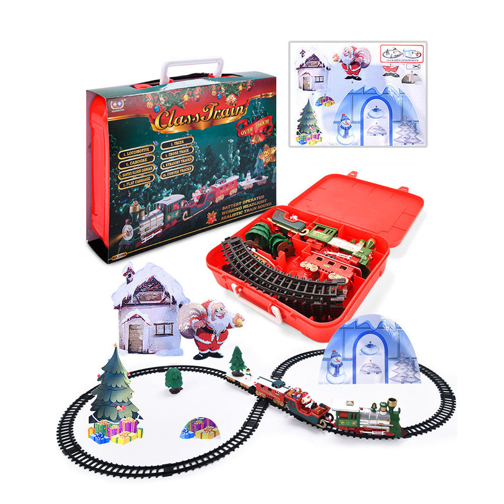 Toy Train Set with Lights and Sounds