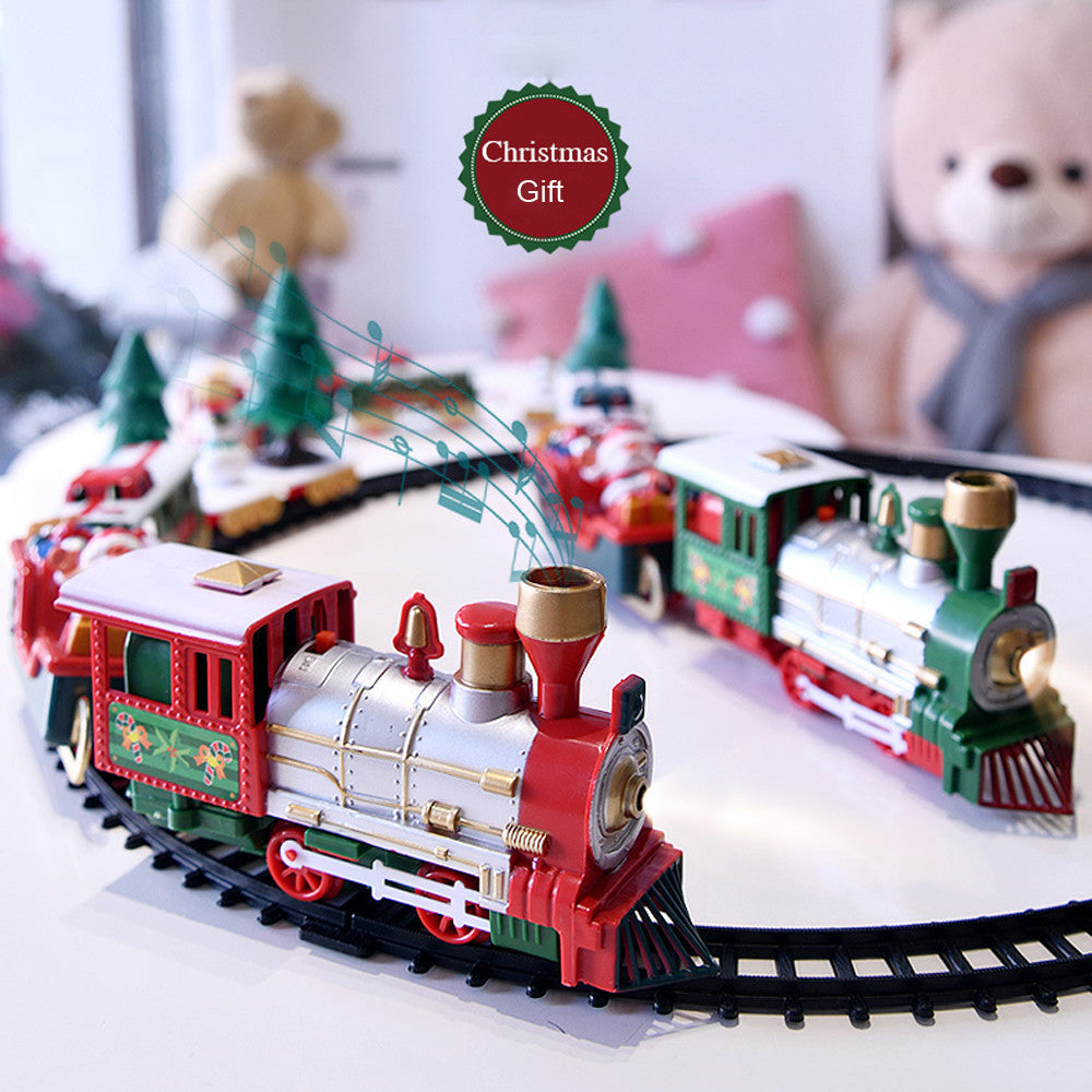 Toy Train Set with Lights and Sounds