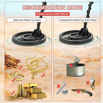 Deep Underground Metal Detector Professional Hunt Treasure Gold Coins Waterproof