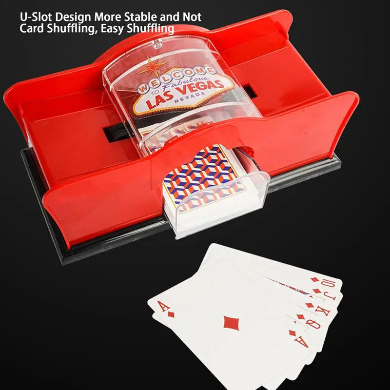 Card Hand Shuffler Easy Hand Cranked Casino Card Shuffling Machine For Blackjack Poker Texas