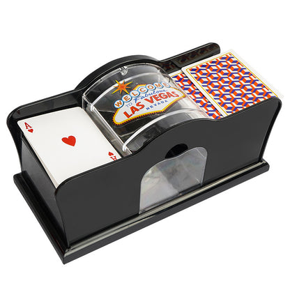 Card Hand Shuffler Easy Hand Cranked Casino Card Shuffling Machine For Blackjack Poker Texas