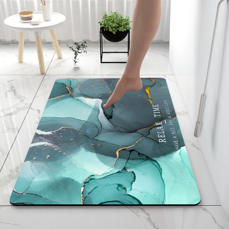 Anti-Slip Mat Super Absorbent Bathroom Floor Mat Diatom Mud Suitable For Kitchen Toilet