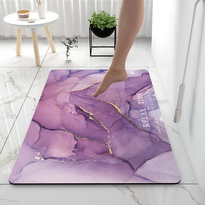 Anti-Slip Mat Super Absorbent Bathroom Floor Mat Diatom Mud Suitable For Kitchen Toilet